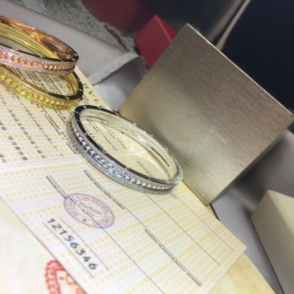 Classic brand high-end jewelry Bvlgari bracelet Water chestnut two row diamond bracelet factory direct sales free shipping