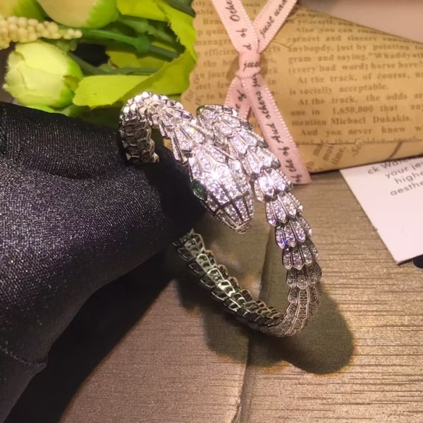 Classic brand high-end jewelry Bvlgari bracelet Snake Bone Flower Body Diamond Bracelet factory direct sales free shipping