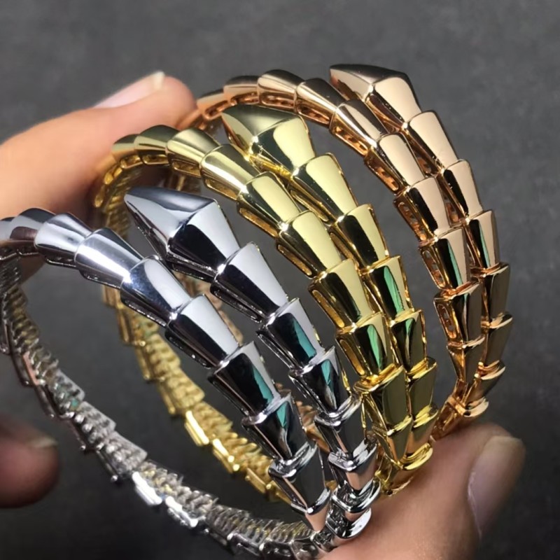 Classic brand high-end jewelry Bvlgari bracelet smooth snake bone bracelet factory direct sales free shipping