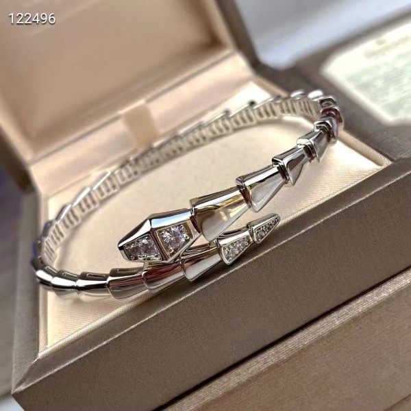 Classic brand high-end jewelry Bvlgari bracelet New diamond studded snake bone bracelet factory direct sales free shipping