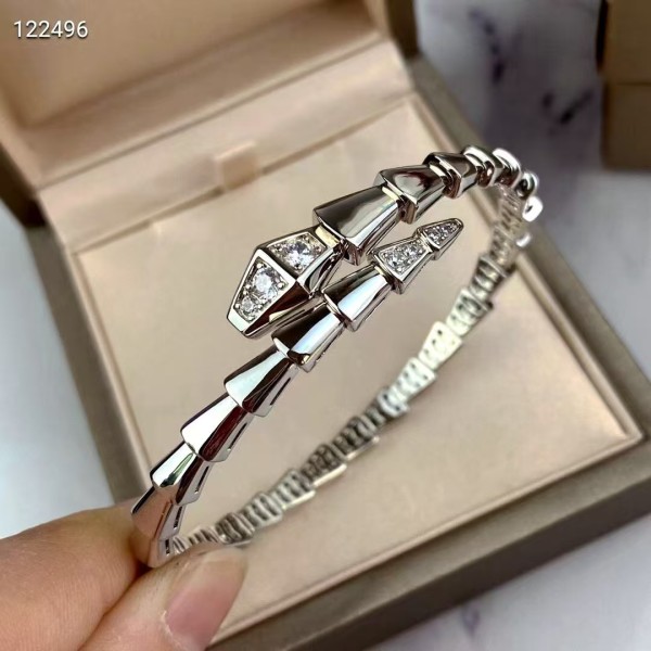 Classic brand high-end jewelry Bvlgari bracelet New diamond studded snake bone bracelet factory direct sales free shipping