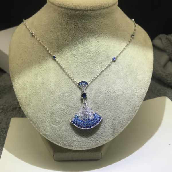 Classic brand Bulgari  New Starry Sky Gradient Skirt Necklace factory direct sales free shipping 