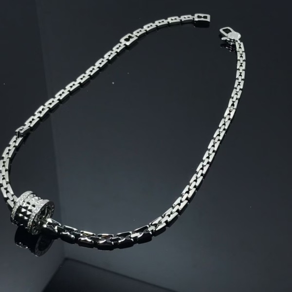Classic brand Bulgari New High Quality Full Diamond Water Chestnut Necklace factory direct sales free shipping 