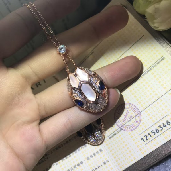 Classic brand Bulgari New High Quality Spirit Snake Necklace for women factory direct sales free shipping