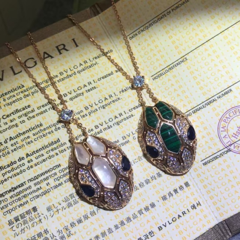 Classic brand Bulgari New High Quality Spirit Snake Necklace for women factory direct sales free shipping