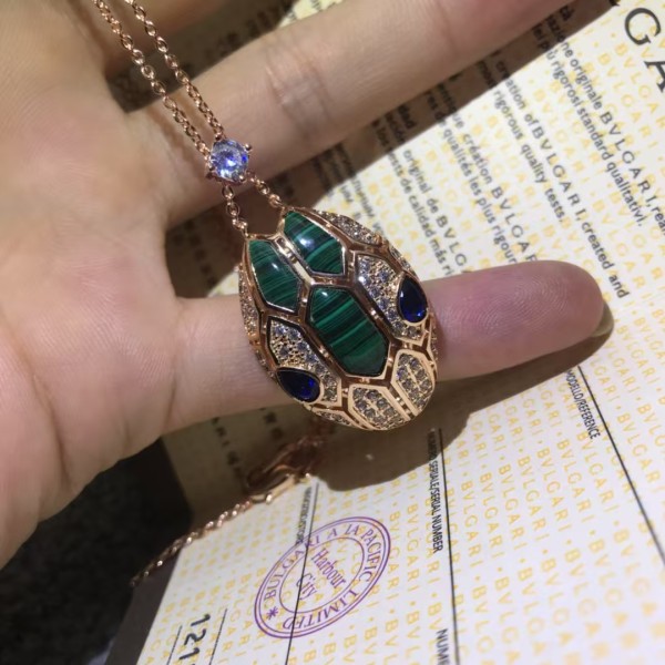 Classic brand Bulgari New High Quality Spirit Snake Necklace for women factory direct sales free shipping