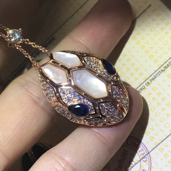 Classic brand Bulgari New High Quality Spirit Snake Necklace for women factory direct sales free shipping