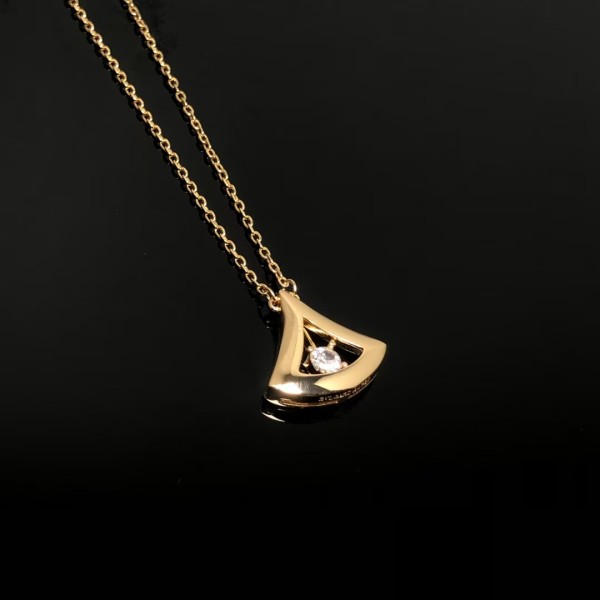 Classic brand Bulgari New single diamond smooth women's necklace factory direct sales free shipping