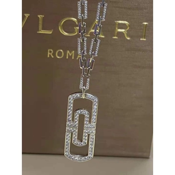 Classic Brand Bulgari Paper clip starry sky pendant necklace for Women 18k Gold Plated Jewellery Factory Direct Sales Free Shipping