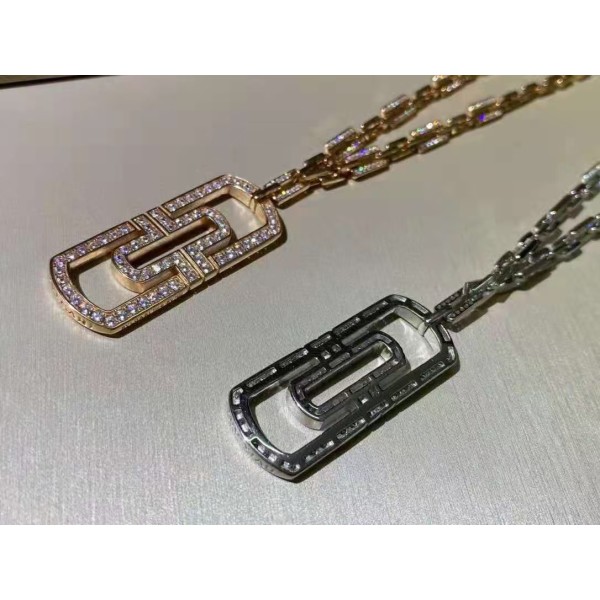 Classic Brand Bulgari Paper clip starry sky pendant necklace for Women 18k Gold Plated Jewellery Factory Direct Sales Free Shipping 