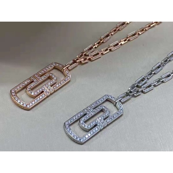 Classic Brand Bulgari Paper clip starry sky pendant necklace for Women 18k Gold Plated Jewellery Factory Direct Sales Free Shipping