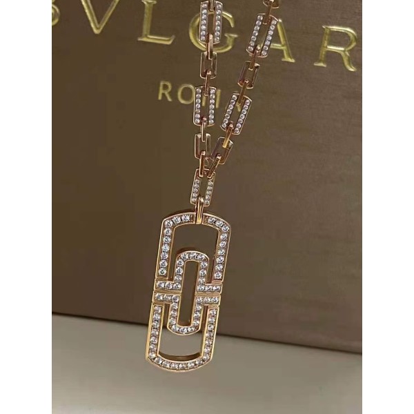 Classic Brand Bulgari Paper clip starry sky pendant necklace for Women 18k Gold Plated Jewellery Factory Direct Sales Free Shipping
