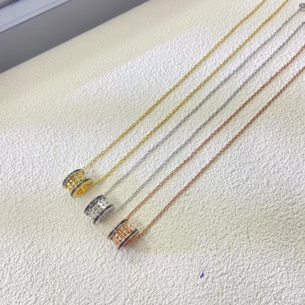 Classic Brand Bulgari Water chestnut black border pendant necklace for Women 18k Gold Plated Jewellery Factory Direct Sales Free Shipping