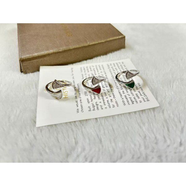 Classic brand Bvlgari ring  mother of pearl diamond skirt ring  factory direct sales free shipping