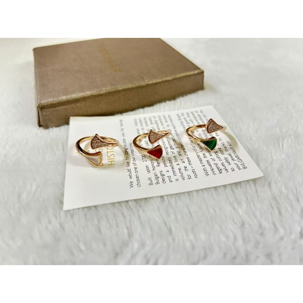 Classic brand Bvlgari ring  mother of pearl diamond skirt ring  factory direct sales free shipping 