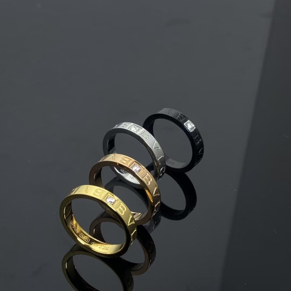 Classic brand Bvlgari ring letter single diamond ring factory direct sales free shipping
