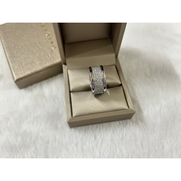 Classic brand Bvlgari ring Little barbarian waist full of diamonds ring factory direct sales free shipping