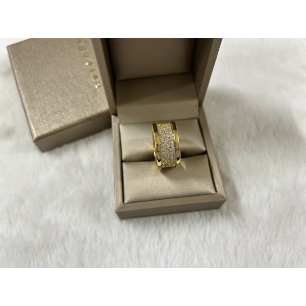Classic brand Bvlgari ring Little barbarian waist full of diamonds ring factory direct sales free shipping