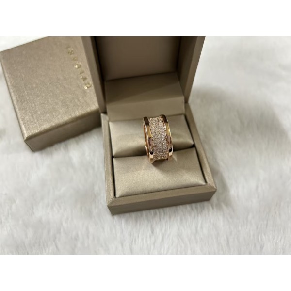 Classic brand Bvlgari ring Little barbarian waist full of diamonds ring factory direct sales free shipping