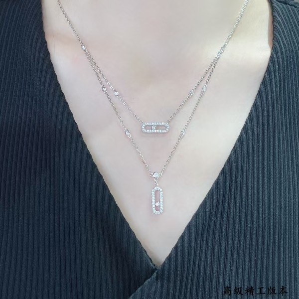 Classic Brand Messika necklace Double layered dynamic necklace Factory Direct Sales Free Shipping