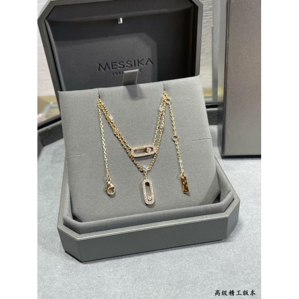 Classic Brand Messika necklace Double layered dynamic necklace Factory Direct Sales Free Shipping