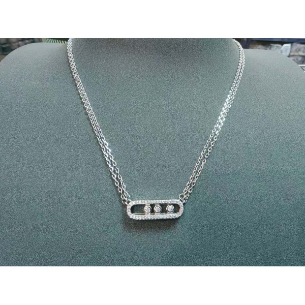 Classic Brand Messika necklace Rotate the diamond necklace Factory Direct Sales Free Shipping