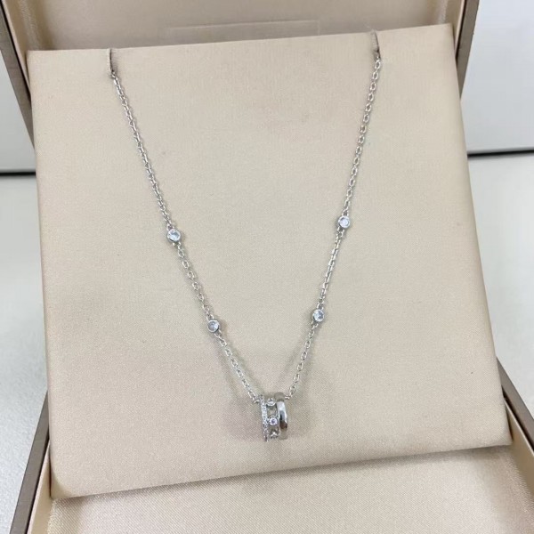 Classic brand Messika necklace new style diamond round shape necklace