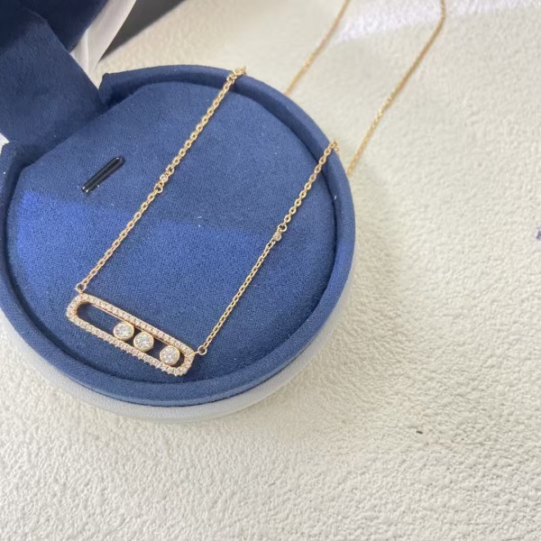Classic Brand Messika necklace New Full Diamond Pin Necklace Factory Direct Sales Free Shipping