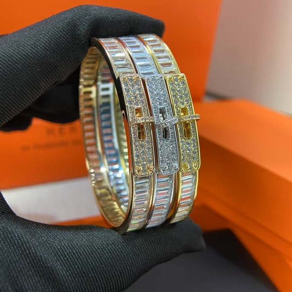 Luxury brand Hermes bracelet New Product Full Diamond Pig Nose Bracelet factory direct sales free shipping