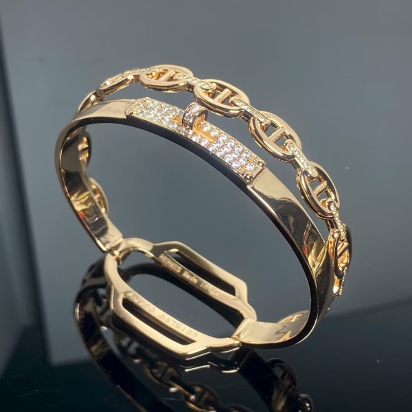 Luxury brand Hermes bracelet New Diamond Inlaid 2-in-1 Pig Nose Bracelet factory direct sales free shipping