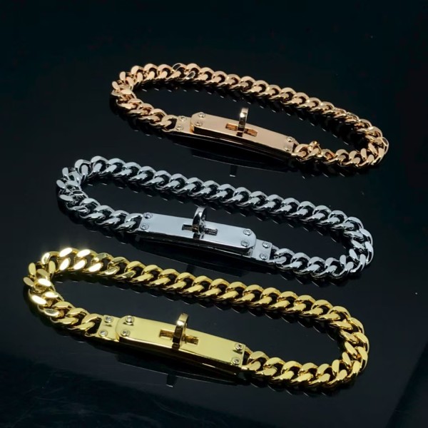 Luxury brand Hermes bracelet New pig nose smooth diamond inlaid bracelet factory direct sales free shipping
