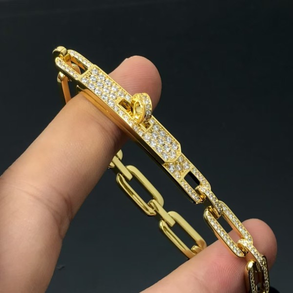 Luxury brand Hermes bracelet New Starry Sky Full Diamond Pig Nose Bracelet factory direct sales free shipping