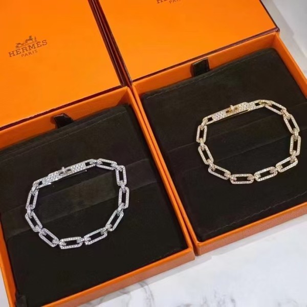 Luxury brand Hermes bracelet New Starry Sky Full Diamond Pig Nose Bracelet factory direct sales free shipping 