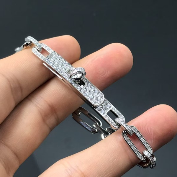 Luxury brand Hermes bracelet New Starry Sky Full Diamond Pig Nose Bracelet factory direct sales free shipping