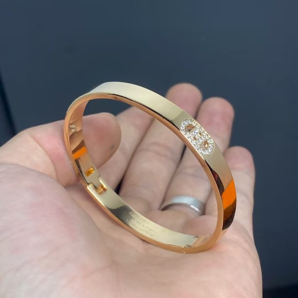 Luxury brand Hermes bracelet New smooth diamond studded pig nose bracelet factory direct sales free shipping