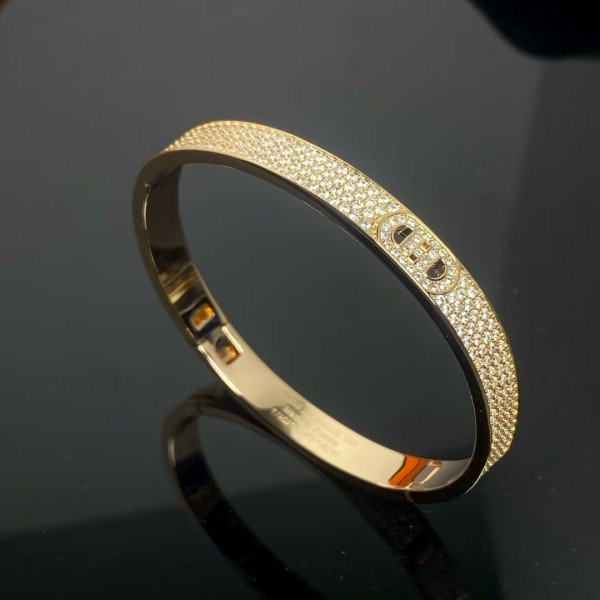 Luxury brand Hermes bracelet New Full Diamond Pig Nose Bracelet factory direct sales free shipping 