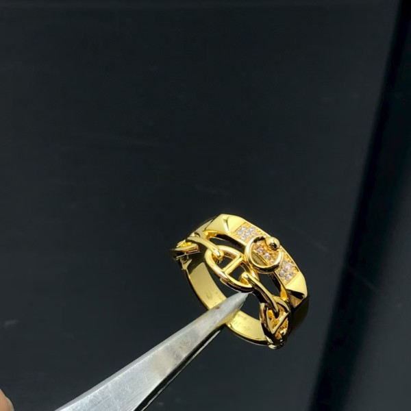 Luxury brand Hermes Ring New double-layer pig nose ring factory direct sales free shipping 