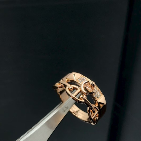 Luxury brand Hermes Ring New double-layer pig nose ring factory direct sales free shipping