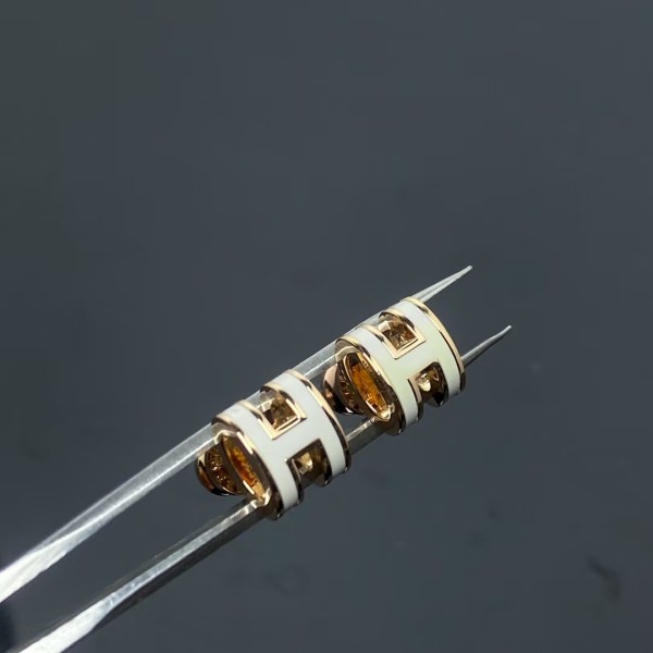 Luxury brand Hermes earrings Mini H enamel earrings factory direct sales free shipping