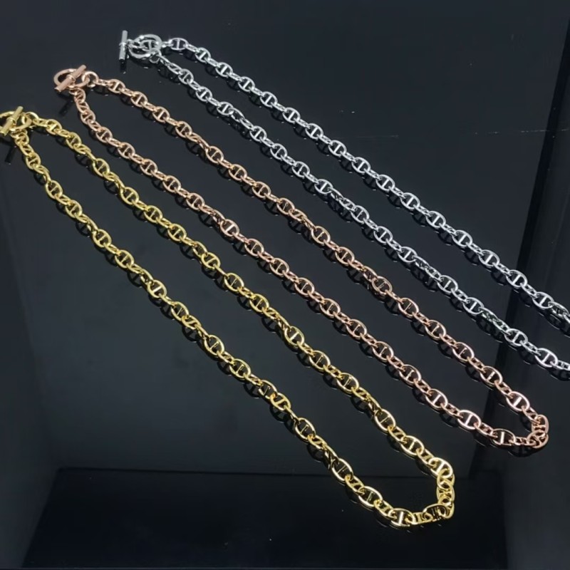 Luxury brand Hermes Necklace New Smooth Pig Nose Necklace factory direct sales free shipping