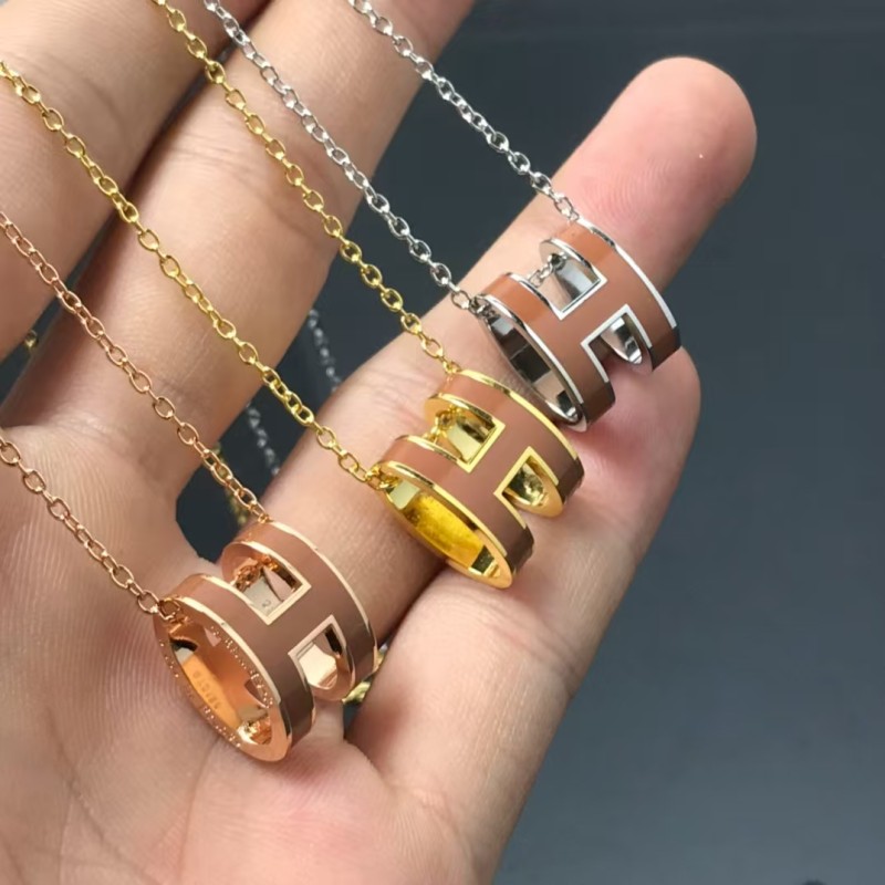 Luxury brand Hermes Necklace New color H necklace factory direct sales free shipping