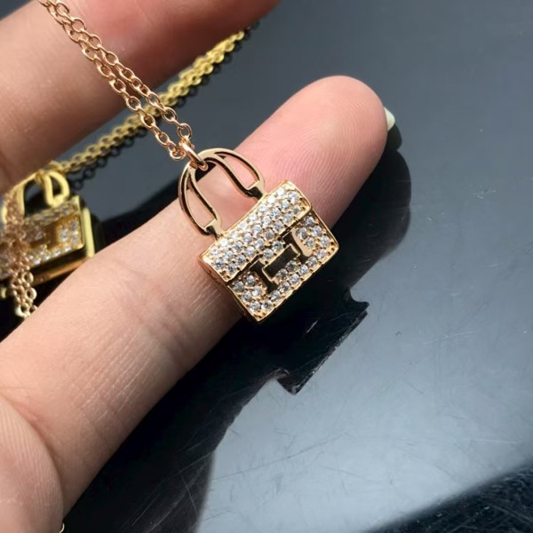 Luxury brand Hermes Necklace New High Quality H Starry Sky Lock Bag Necklace factory direct sales free shipping