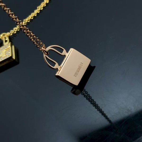 Luxury brand Hermes Necklace New High Quality H Starry Sky Lock Bag Necklace factory direct sales free shipping