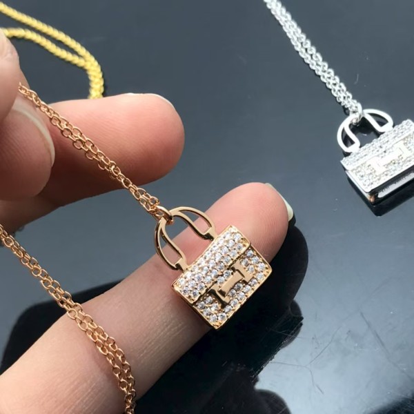 Luxury brand Hermes Necklace New High Quality H Starry Sky Lock Bag Necklace factory direct sales free shipping