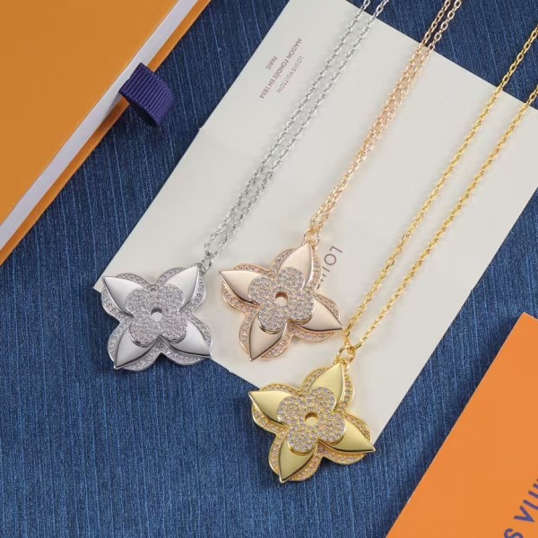Classic brand LV necklace New Flower Necklace Factory Direct Sales Free Shipping