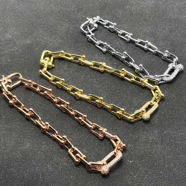 Classic Brand Tiffany Bracelet New Horseshoe Bamboo Knot Diamond Bracelet Factory Direct Sales Free Shipping