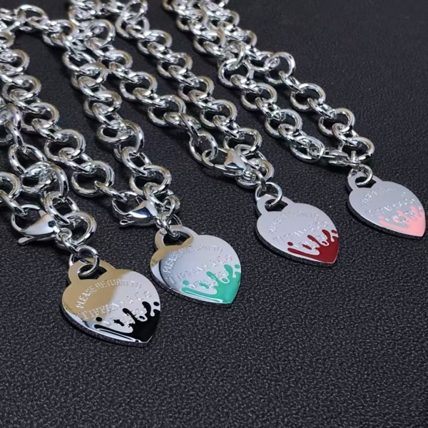 Classic Brand Tiffany Bracelet New boutique heart-shaped bracelet Factory Direct Sales Free Shipping