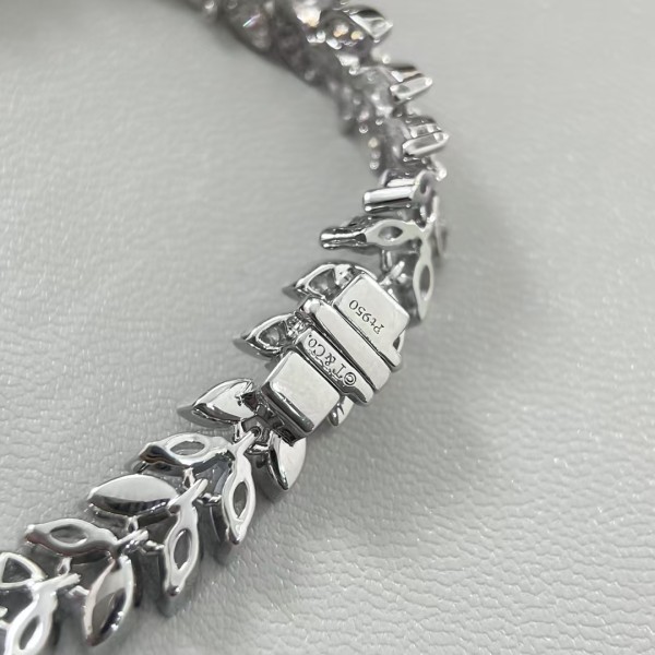 Classic Brand Tiffany Bracelet New multi section diamond studded horse eye stone leaf bracelet Factory Direct Sales Free Shipping