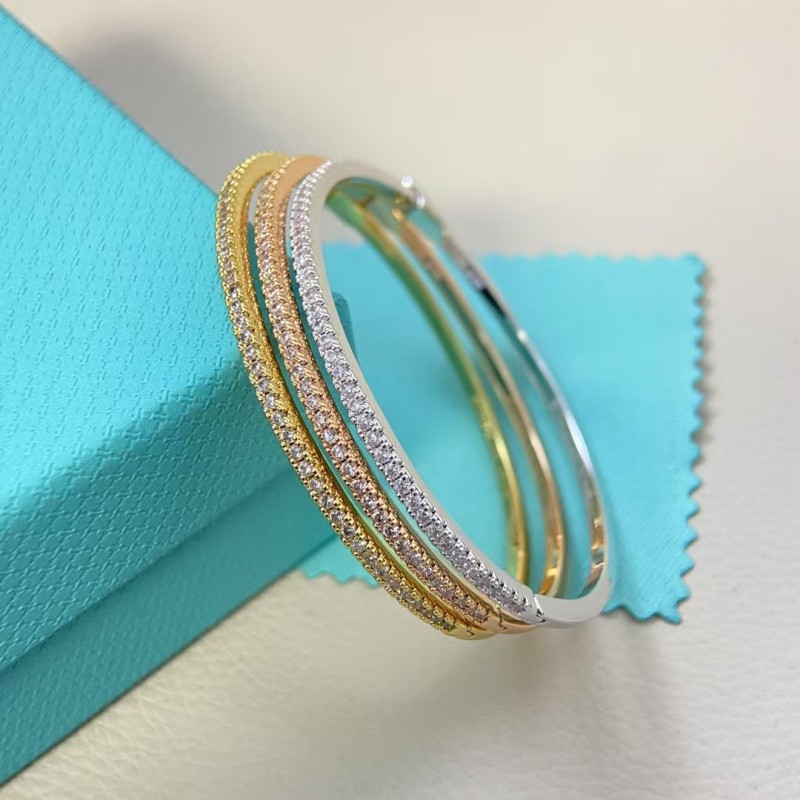 Classic Brand Tiffany Bracelet New Full Diamond Bracelet Factory Direct Sales Free Shipping