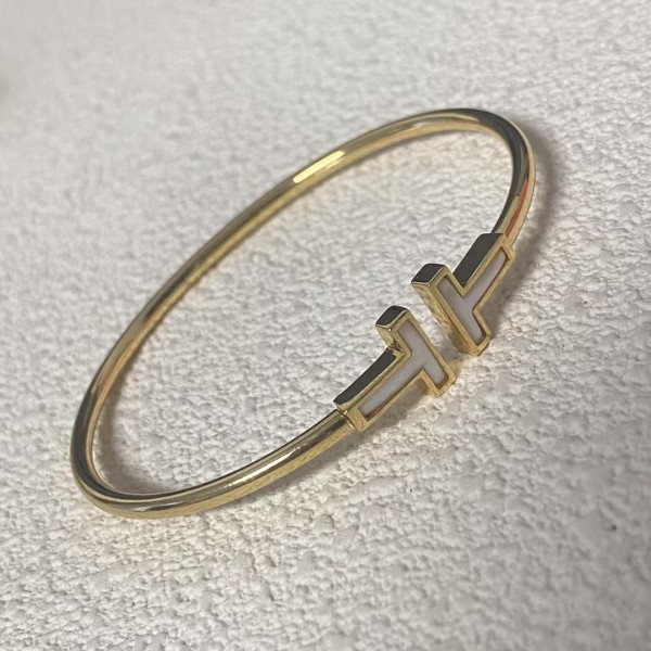 Classic Brand Tiffany Bracelet Classic Double White Beimu Double T Bracelet Factory Direct Sales Free Shipping 